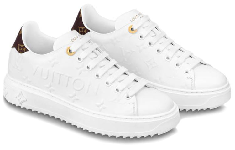LOUIS VUITTON Time Out Trainers 'White Logo with Monogram'