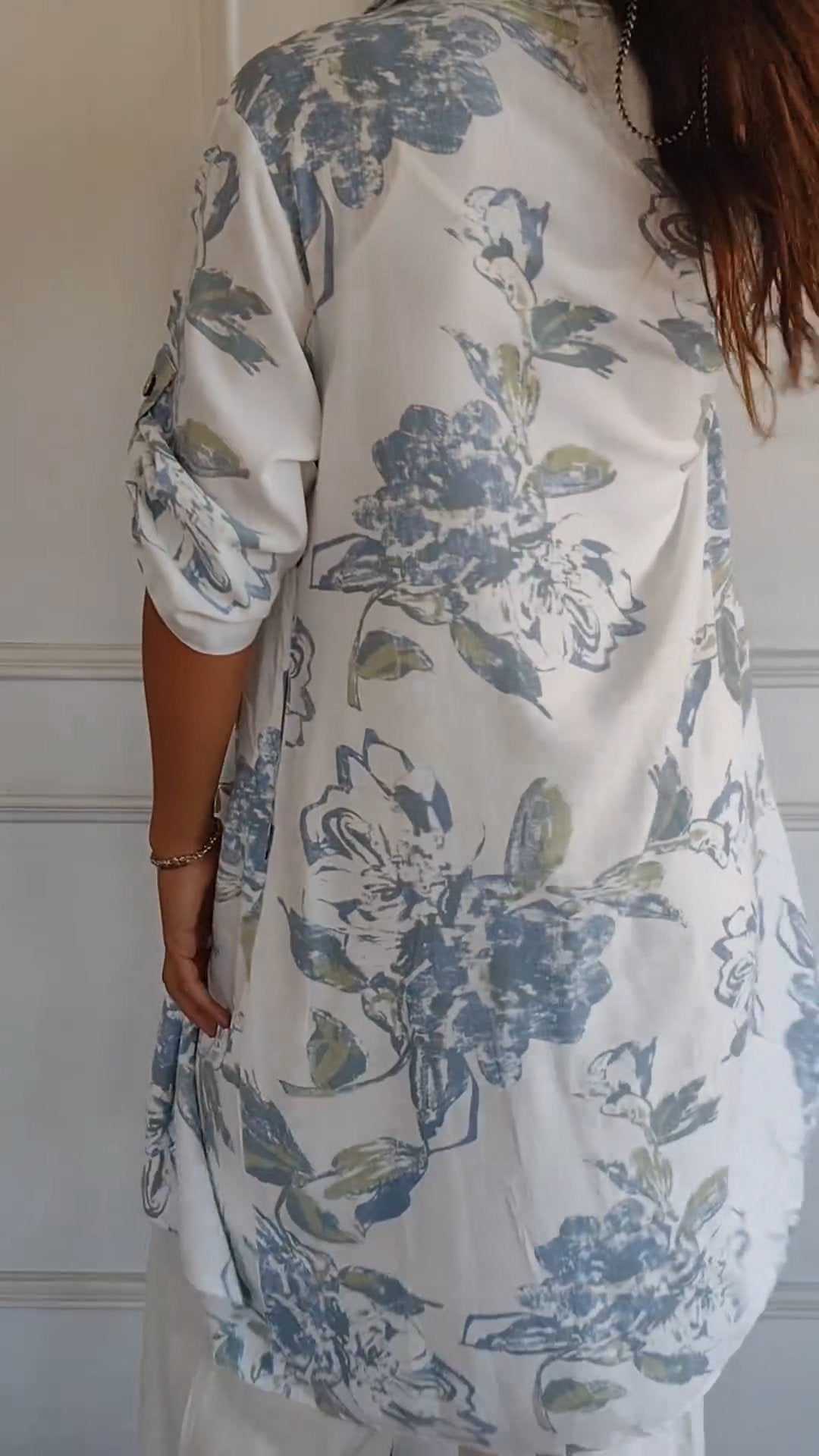 ⏳ Limited time 50% off! 💥Simple Printed Cotton and Linen Dress（The more you buy, the higher the discount）