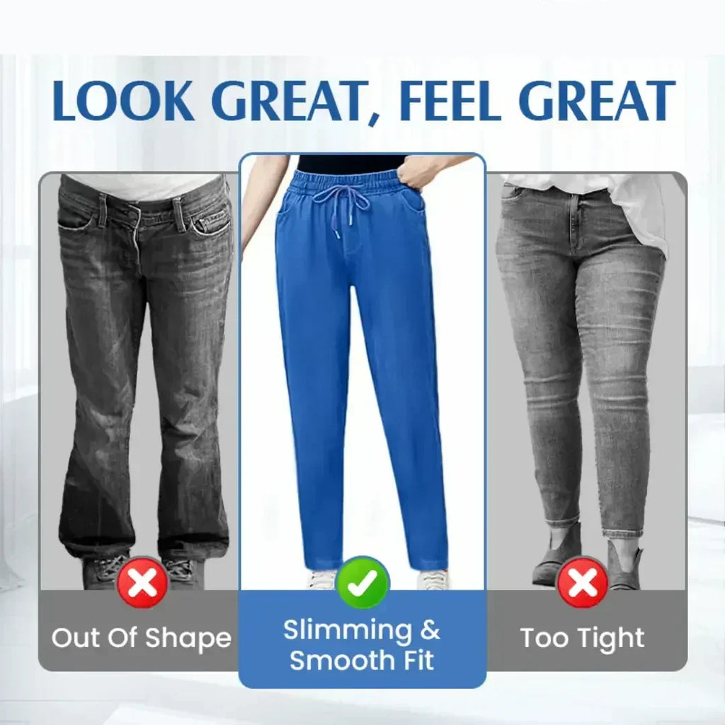 ⏳Limited-time 50% discount!!💕👖High Waist Ultra-Stretch Mom Jeans