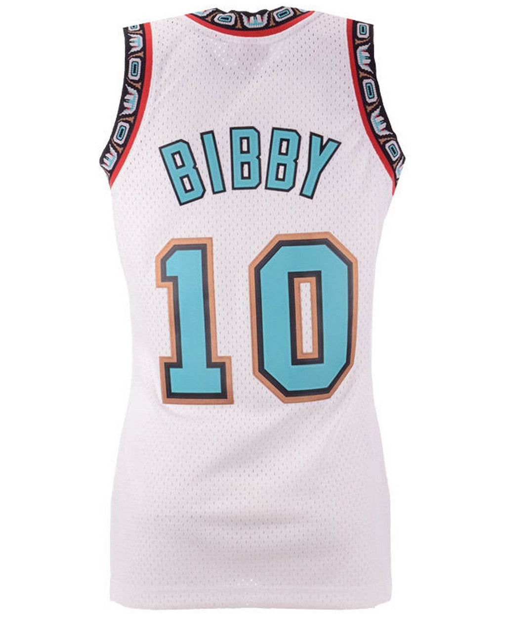 Men's Vancouver Grizzlies Mike Bibby Mitchell & Ness White Hardwood Classics Swingman Jersey