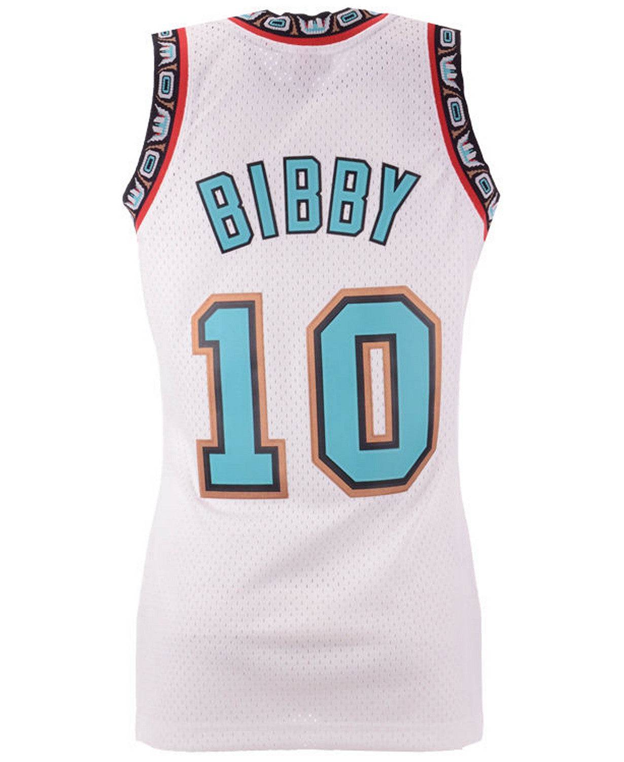 Men's Vancouver Grizzlies Mike Bibby Mitchell & Ness White Hardwood Classics Swingman Jersey