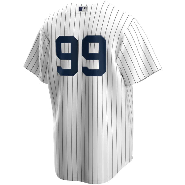 Men's Nike Aaron Judge #99 White New York Yankees Home Official Replica Player Jersey