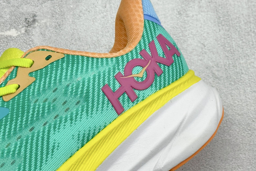 HOKA Clifton 9 Teal Multi-Color Daily Cushioned Running Trainers