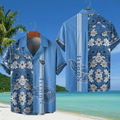 Tennessee Titans NFL Flower Hawaiian Shirt - Sky Blue
