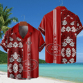 San Francisco 49ers NFL Flower Hawaiian Shirt - Red