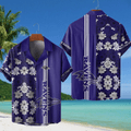 Baltimore Ravens NFL Flower Hawaiian Shirt - Purple