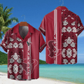 Houston Texans NFL Flower Hawaiian Shirt - Red