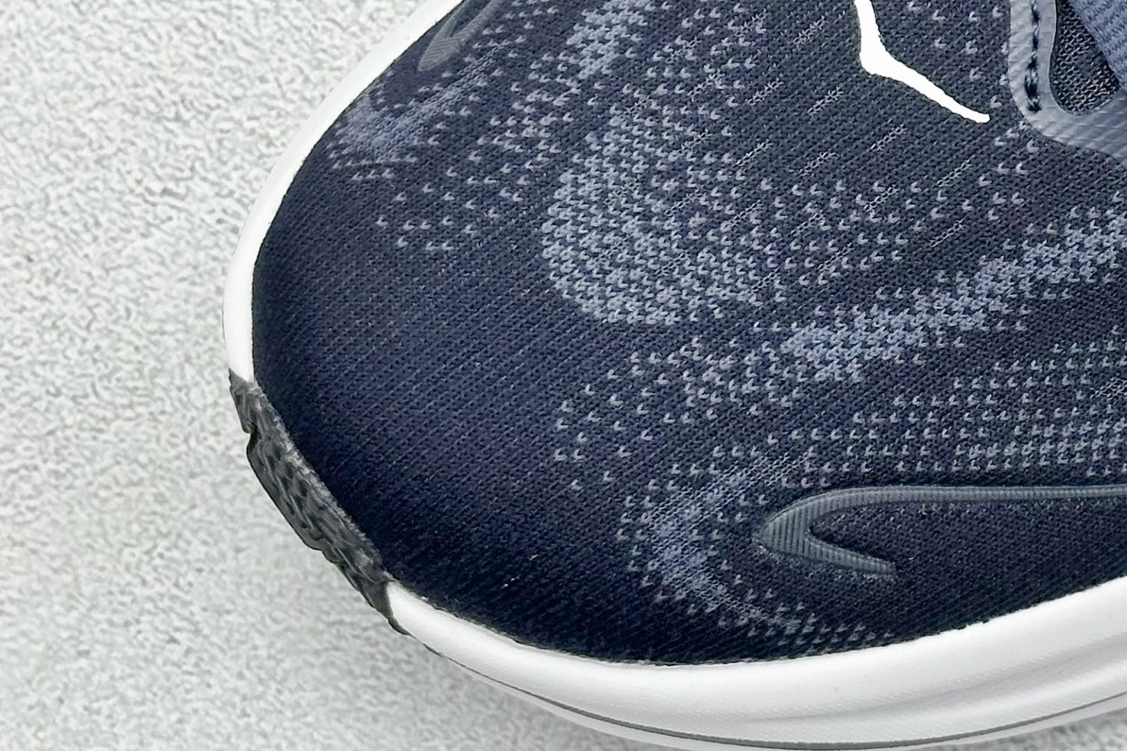 HOKA Clifton 10 Navy White Cushioned Road Running Sneakers