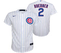 Youth Nike Nico Hoerner Chicago Cubs White Home Premium Twill Jersey