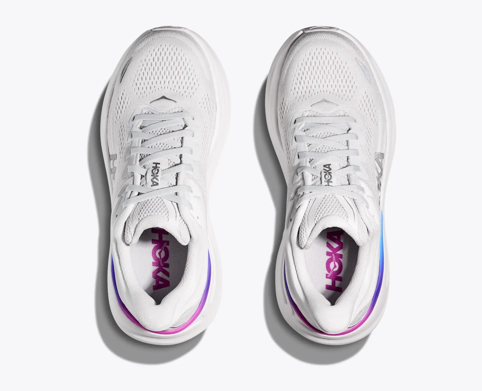 HOKA Bondi 9 Cosmic Grey / White