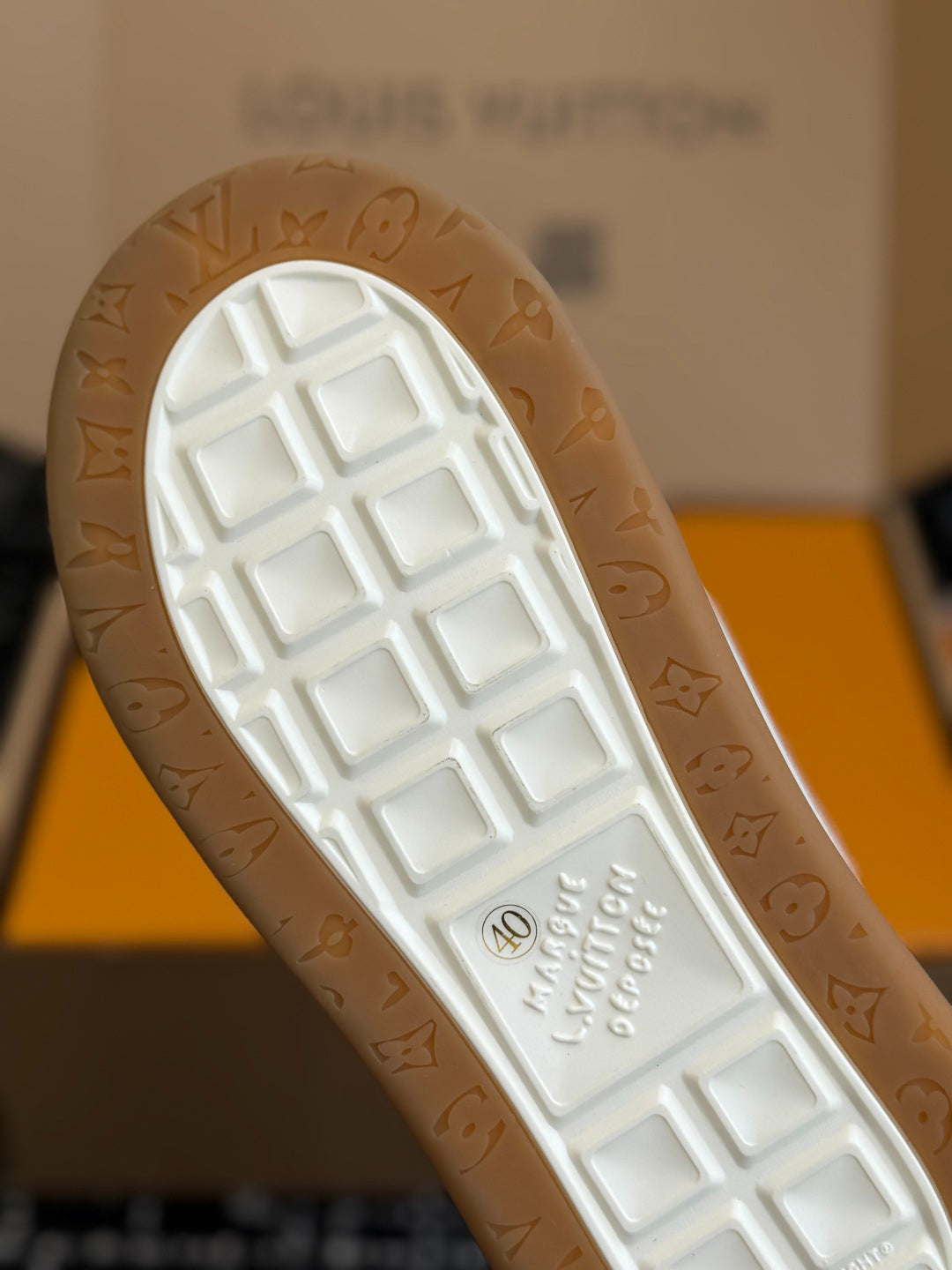 Louis Vuitton LV Tilted Sneaker (Brown Check Wool)