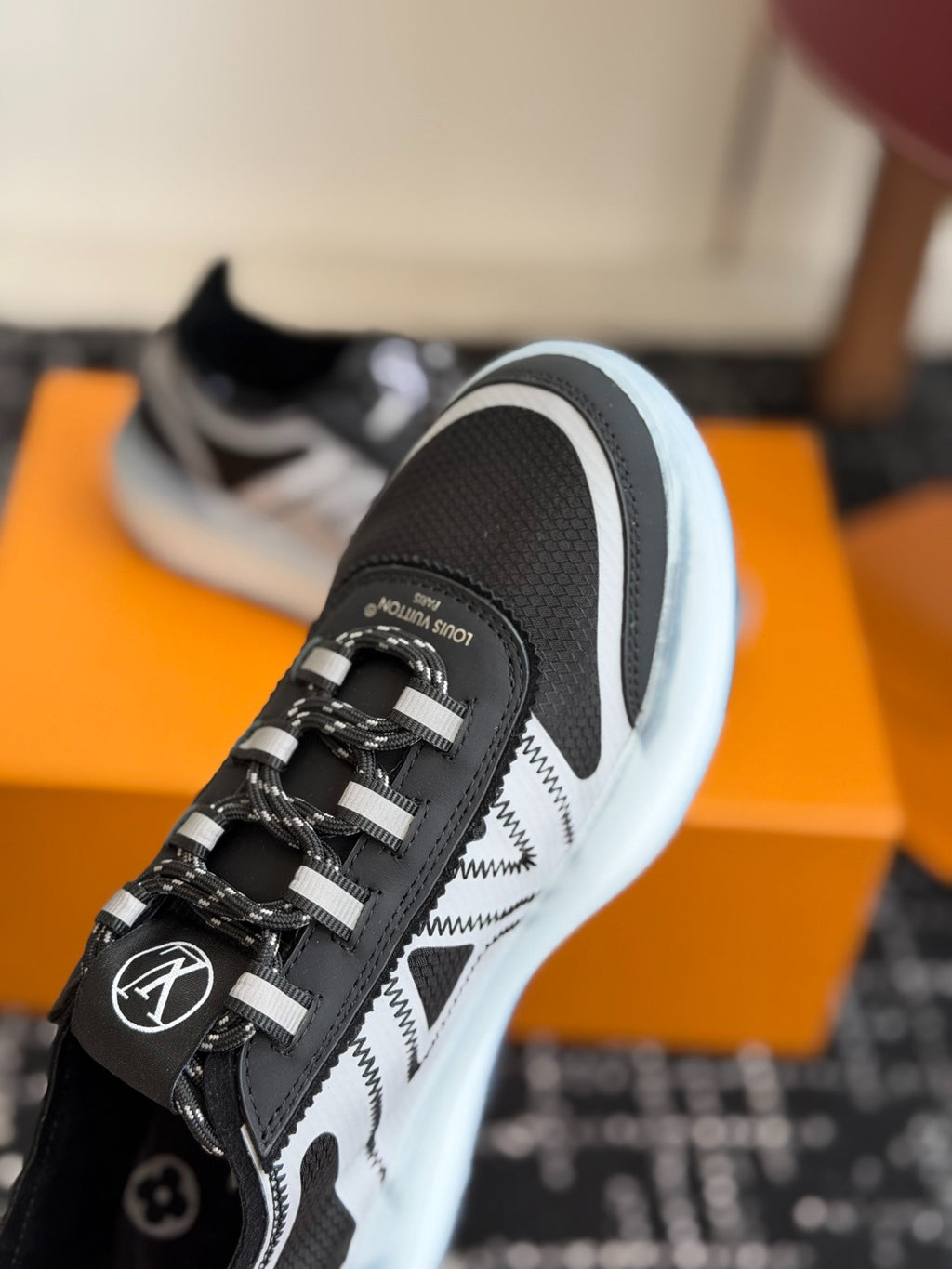 Louis Vuitton LV Sprint Sneaker (Black & Grey)