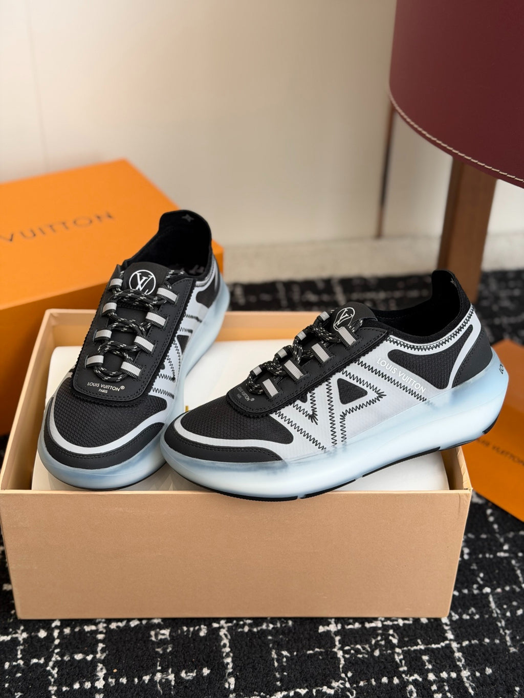 Louis Vuitton LV Sprint Sneaker (Black & Grey)
