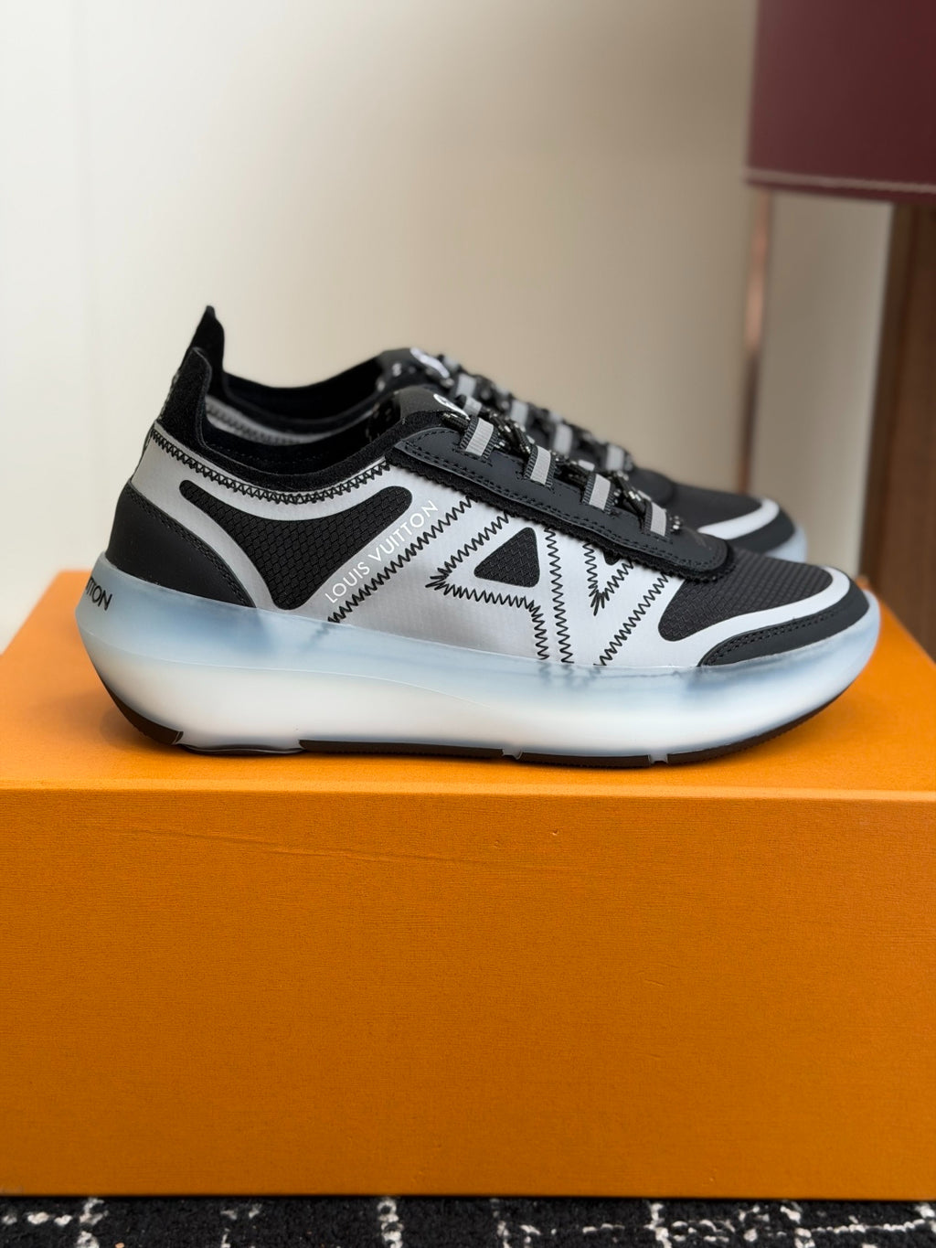 Louis Vuitton LV Sprint Sneaker (Black & Grey)