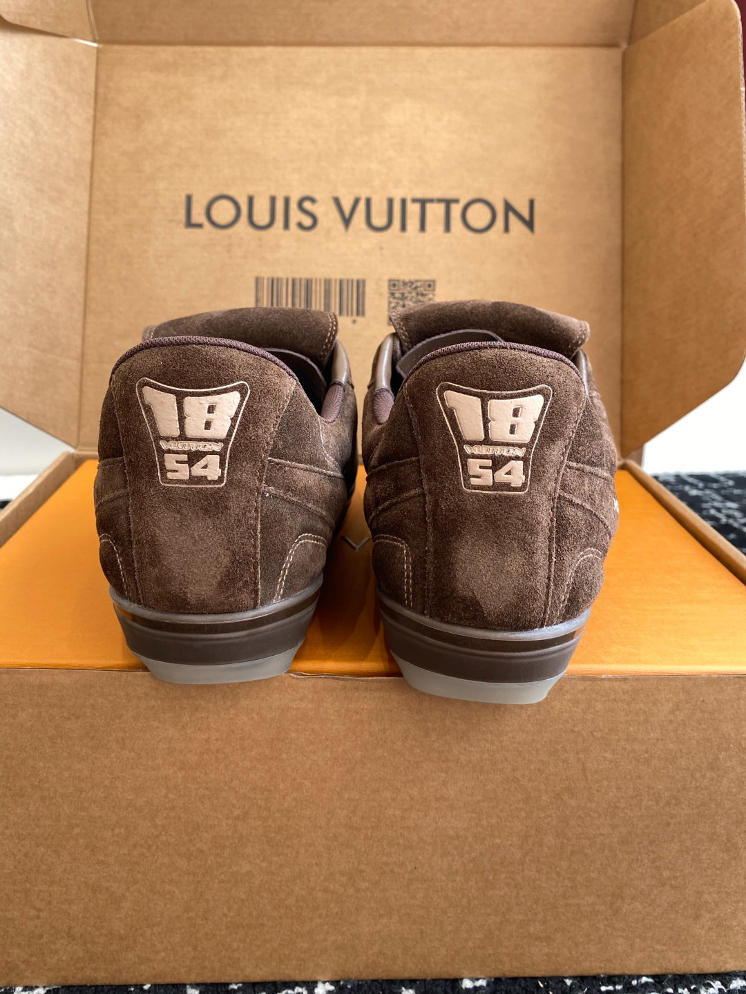 Louis Vuitton LV Kick Sneaker (Brown Suede)