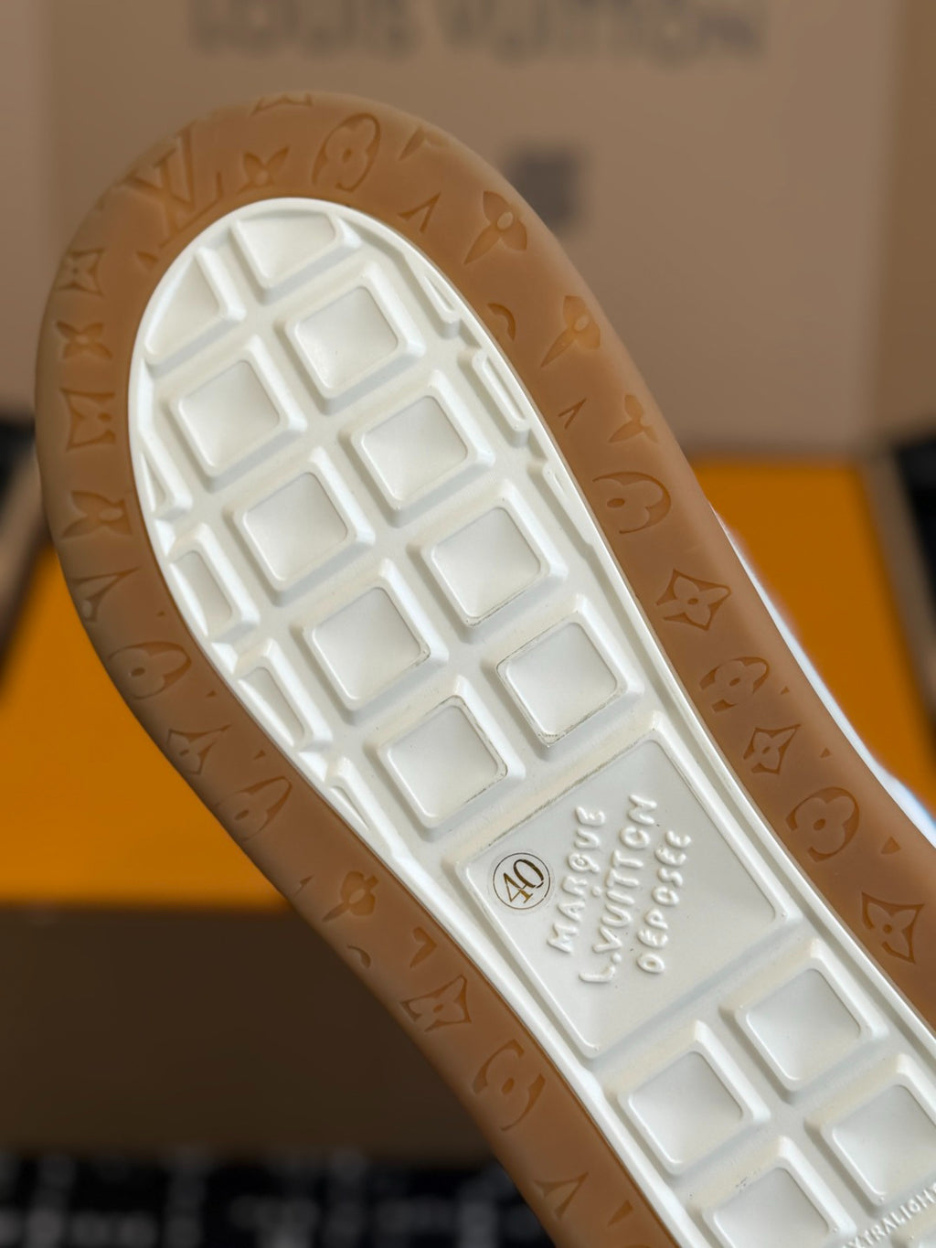 LV Tilted Sneaker (Blue & Terracotta Check)