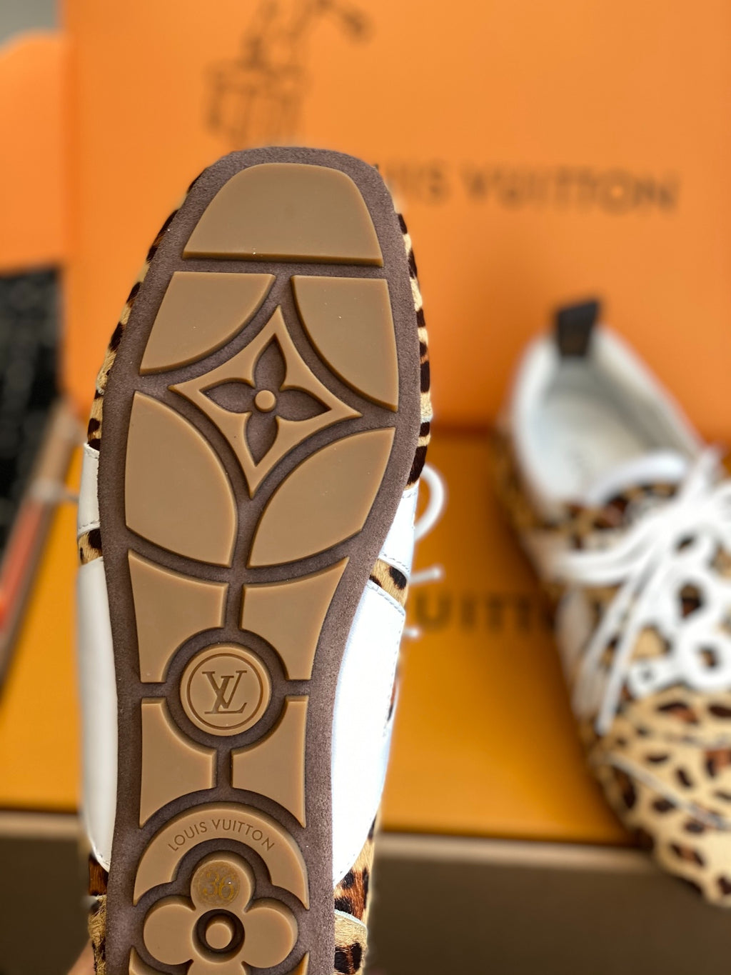 Louis Vuitton Recif Sneaker (Leopard Print/White)
