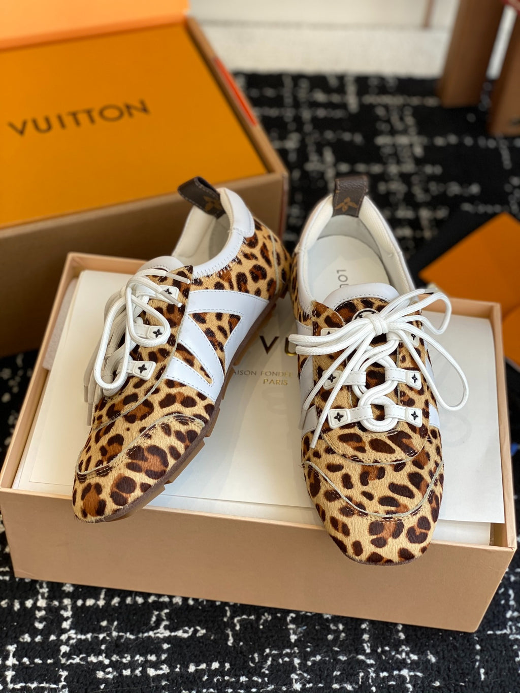 Louis Vuitton Recif Sneaker (Leopard Print/White)