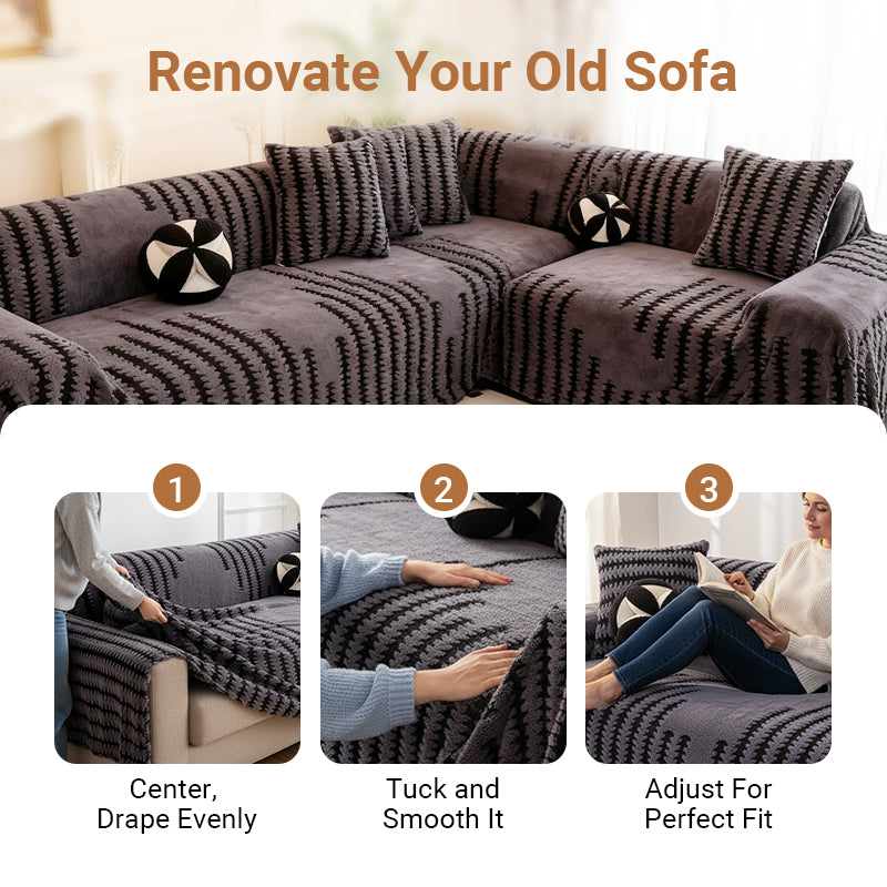 Hot Sale 52% OFF ❤️ Plush Non-Slip Sofa Cover