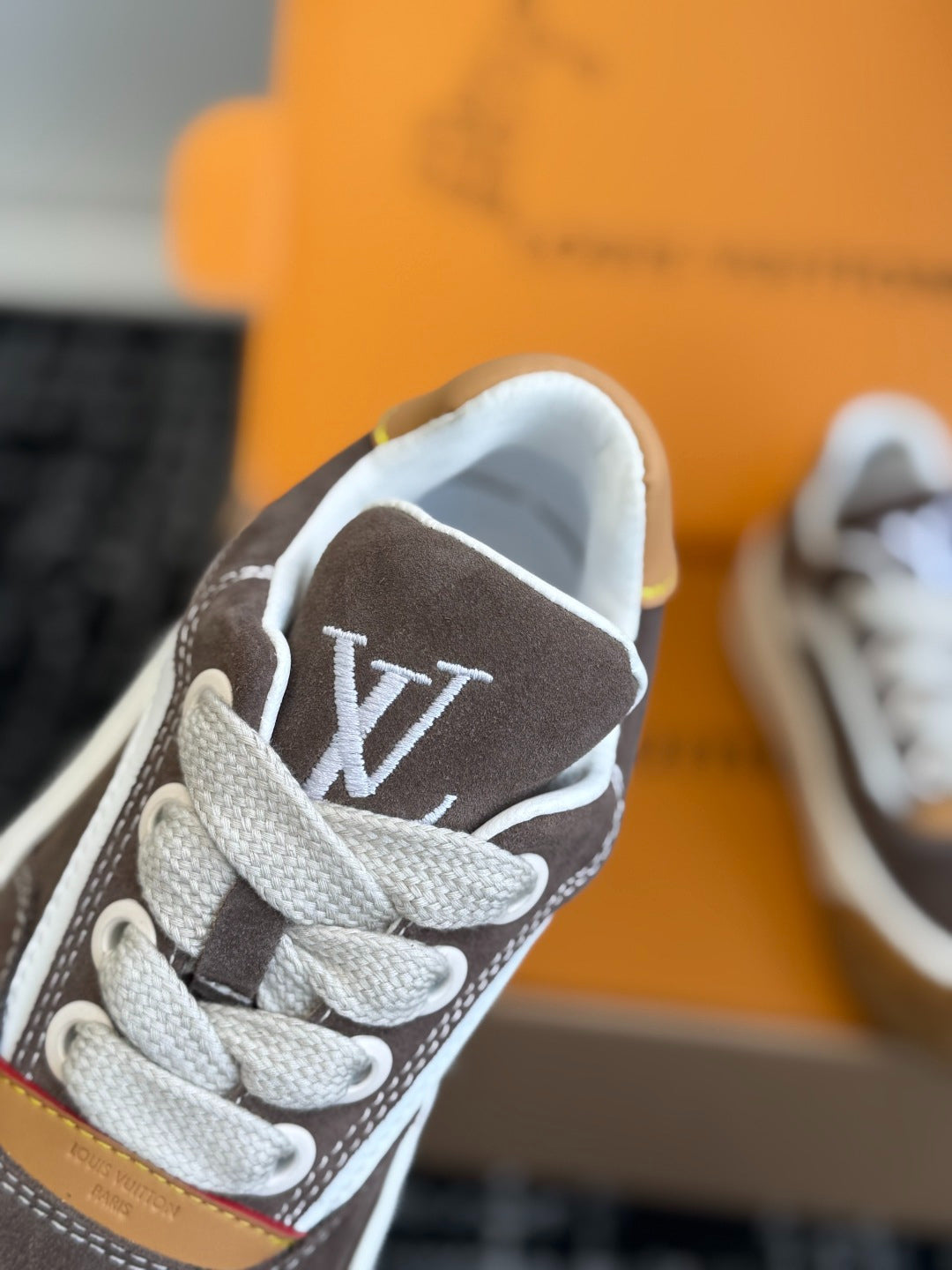 Louis Vuitton LV Tilted Sneaker (Brown Suede)