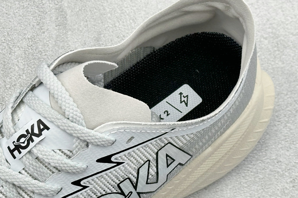 HOKA Mach X 2 White Grey Racing Running Shoes
