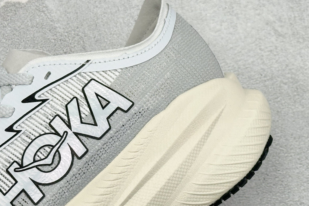 HOKA Mach X 2 White Grey Racing Running Shoes
