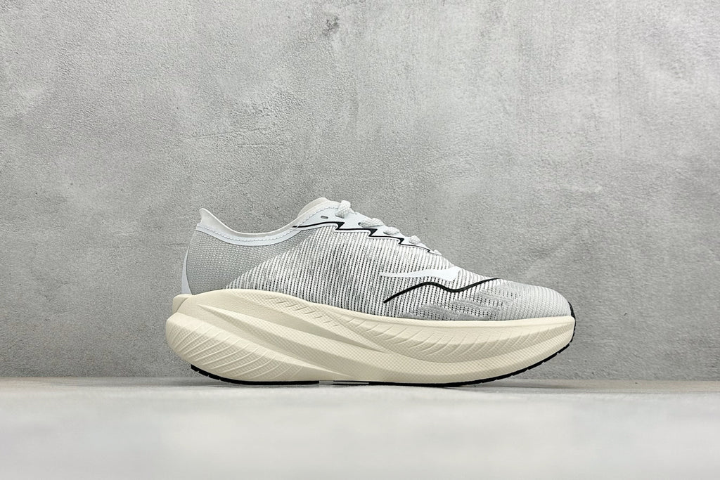 HOKA Mach X 2 White Grey Racing Running Shoes