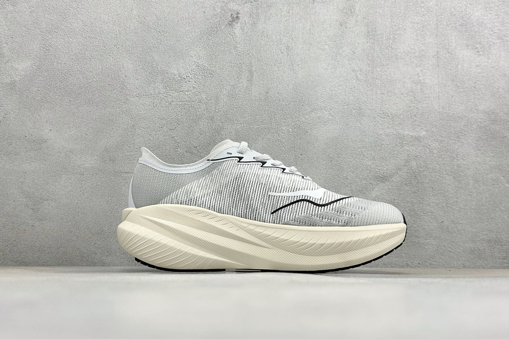 HOKA Mach X 2 White Grey Racing Running Shoes