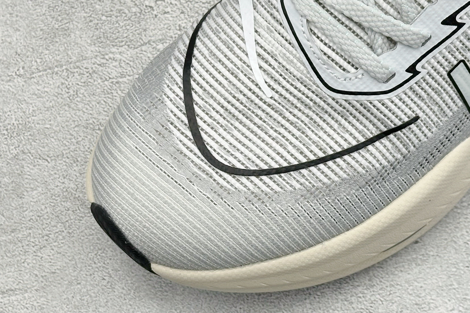 HOKA Mach X 2 White Grey Racing Running Shoes