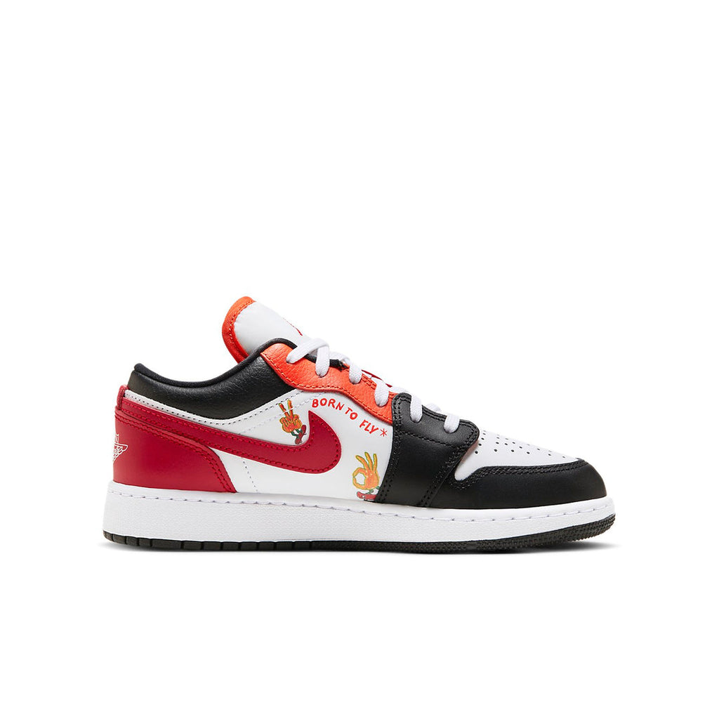 Air Jordan 1 Low 'Flaming Swoosh - Gym Red'