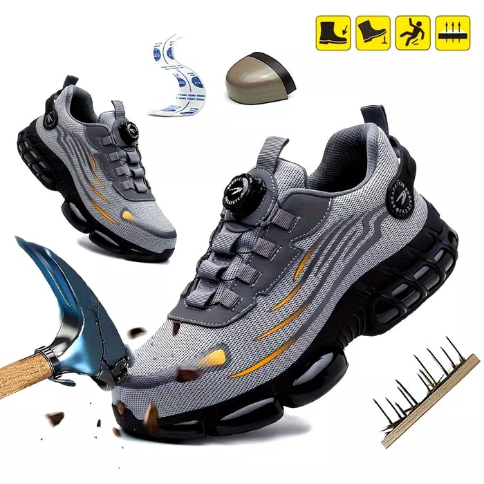 Knob Anti-Smash Anti-Slip Safety Sneakers