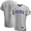 Chicago Cubs Gray Authentic Road Jersey by Nike