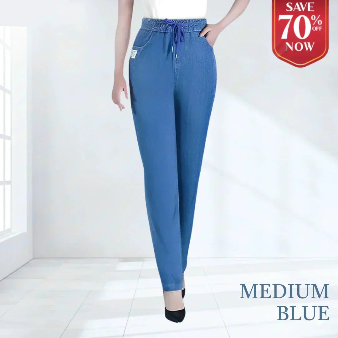 ⏳Limited-time 50% discount!!💕👖High Waist Ultra-Stretch Mom Jeans