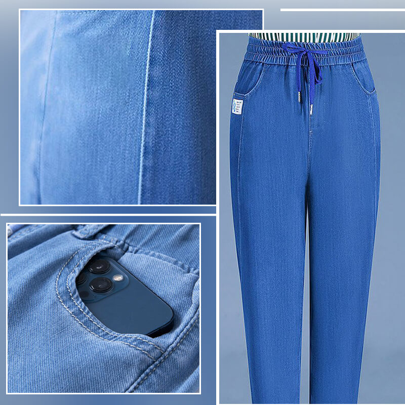 ⏳Limited-time 50% discount!!💕👖High Waist Ultra-Stretch Mom Jeans