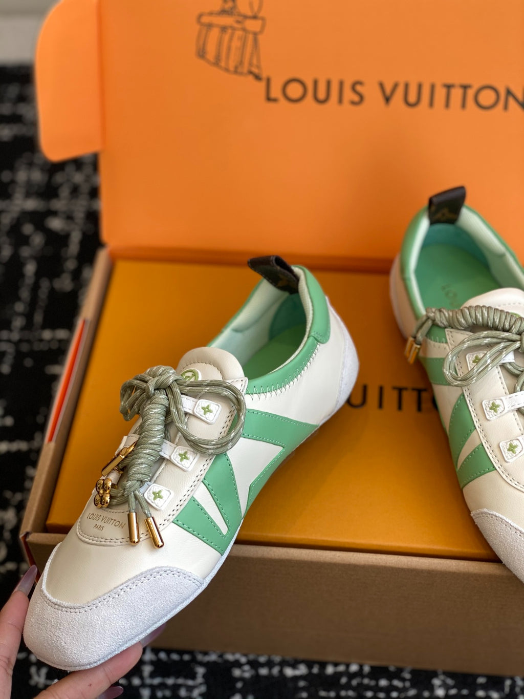 Louis Vuitton Recif Sneaker (White/Green)