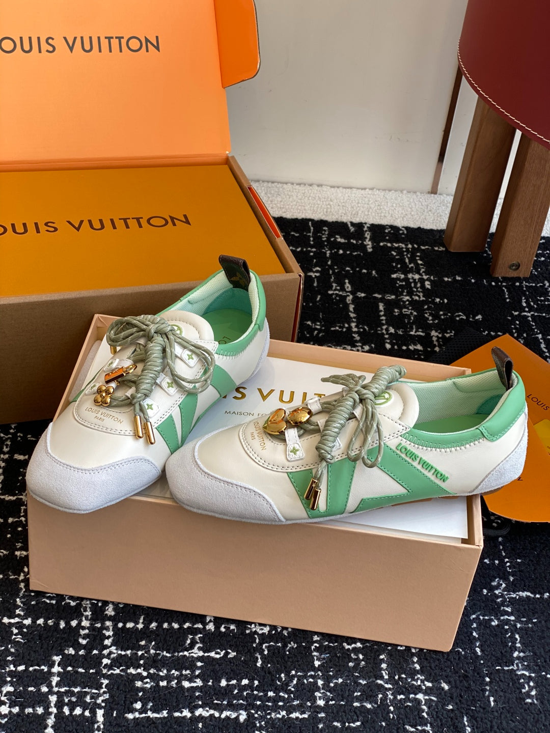 Louis Vuitton Recif Sneaker (White/Green)