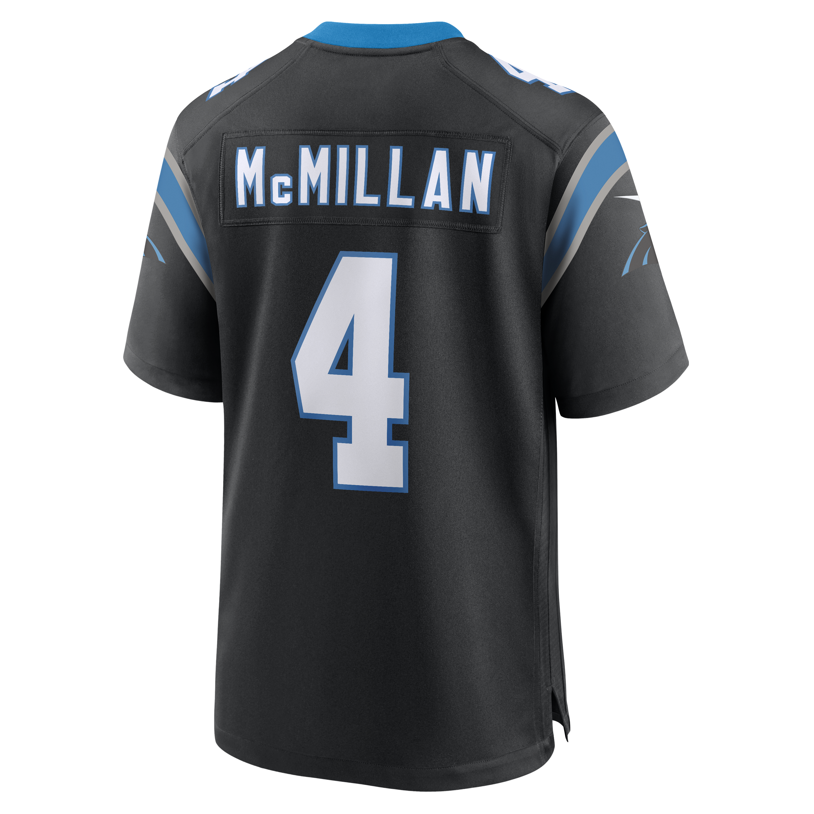 Men's Tetairoa McMillan Carolina Panthers Nike Black Replica Game Jersey