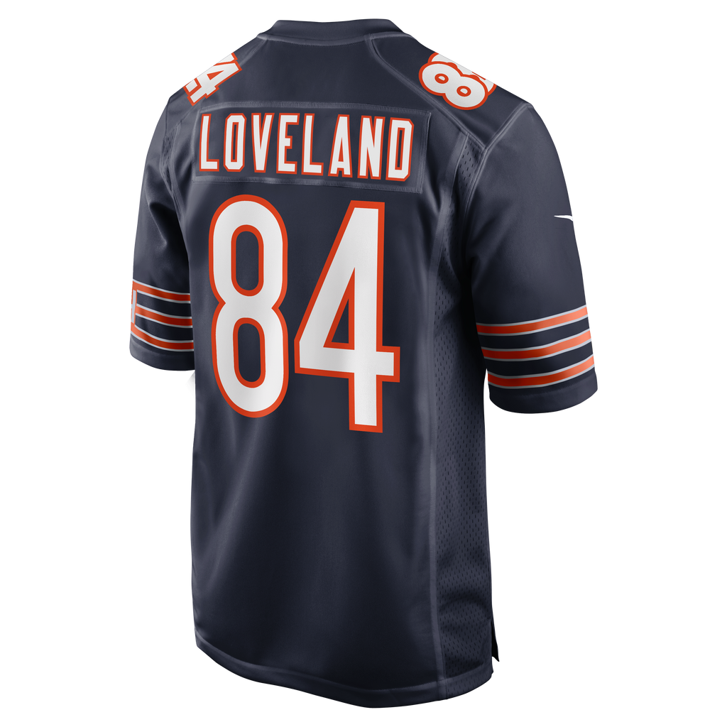 Men's Chicago Bears Colston Loveland Nike Navy Team Color Game Jersey