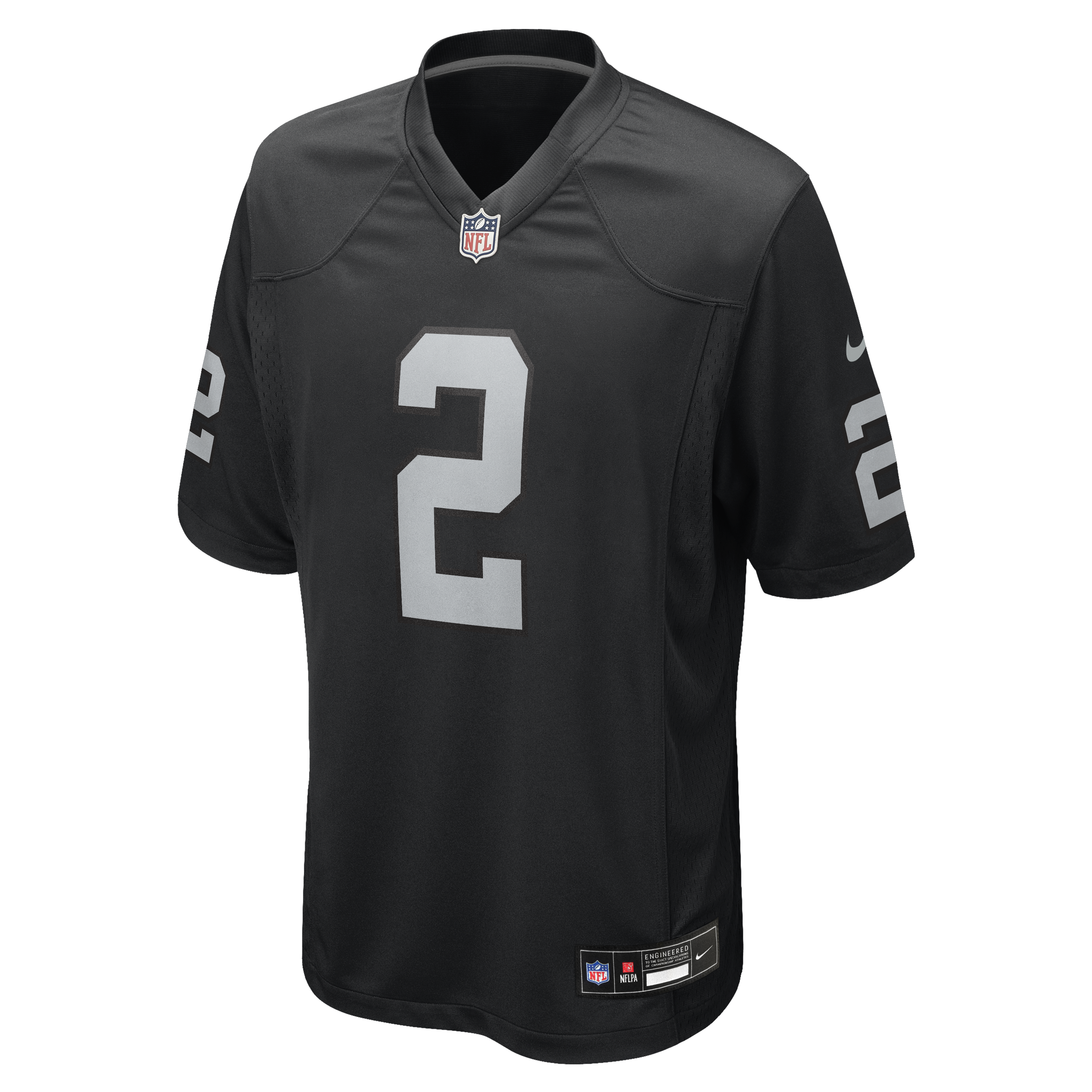 Men's Ashton Jeanty Las Vegas Raiders Nike Black Replica Game Jersey