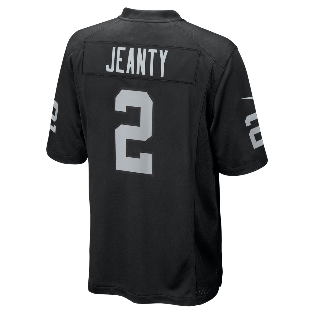 Men's Ashton Jeanty Las Vegas Raiders Nike Black Replica Game Jersey