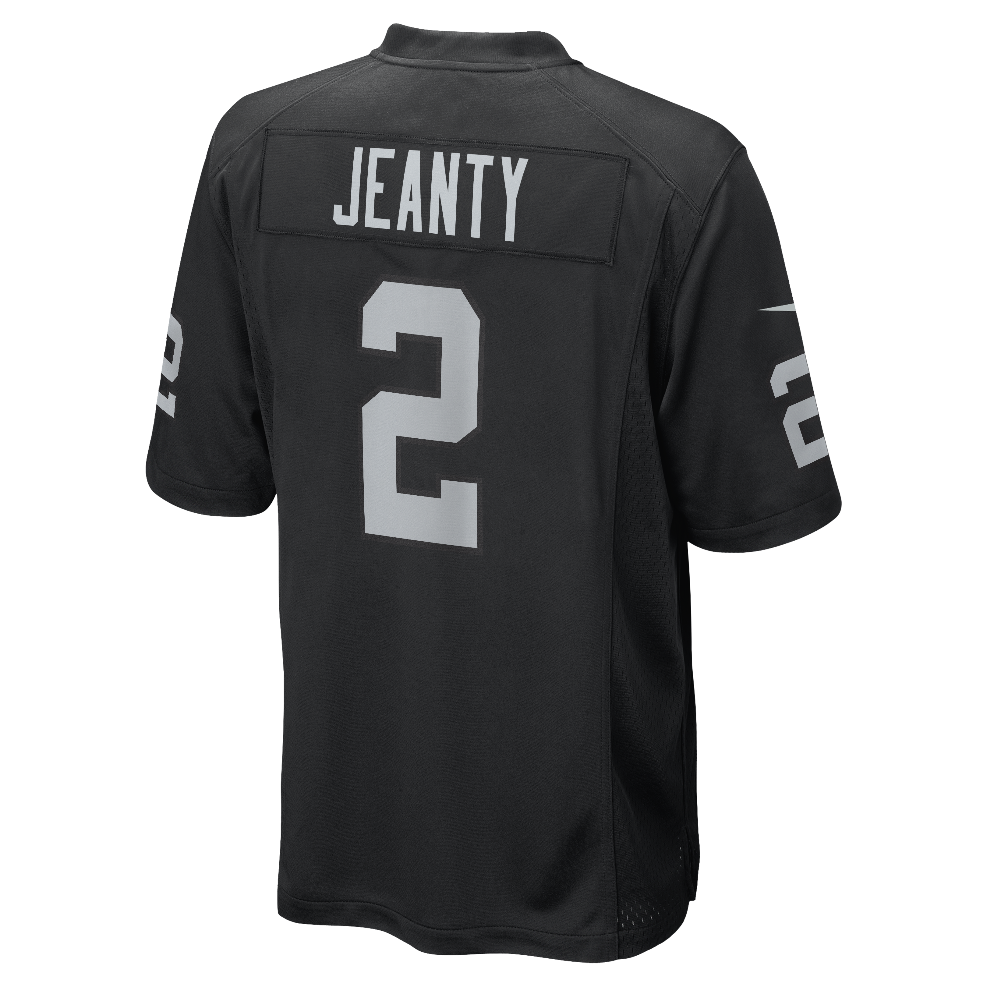 Men's Ashton Jeanty Las Vegas Raiders Nike Black Replica Game Jersey