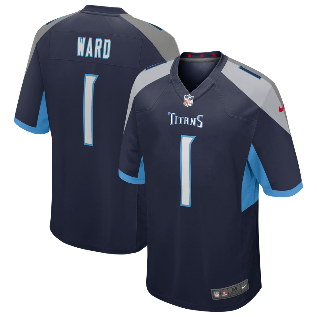 Men's Cam Ward Tennessee Titans Nike Navy Replica Game Jersey