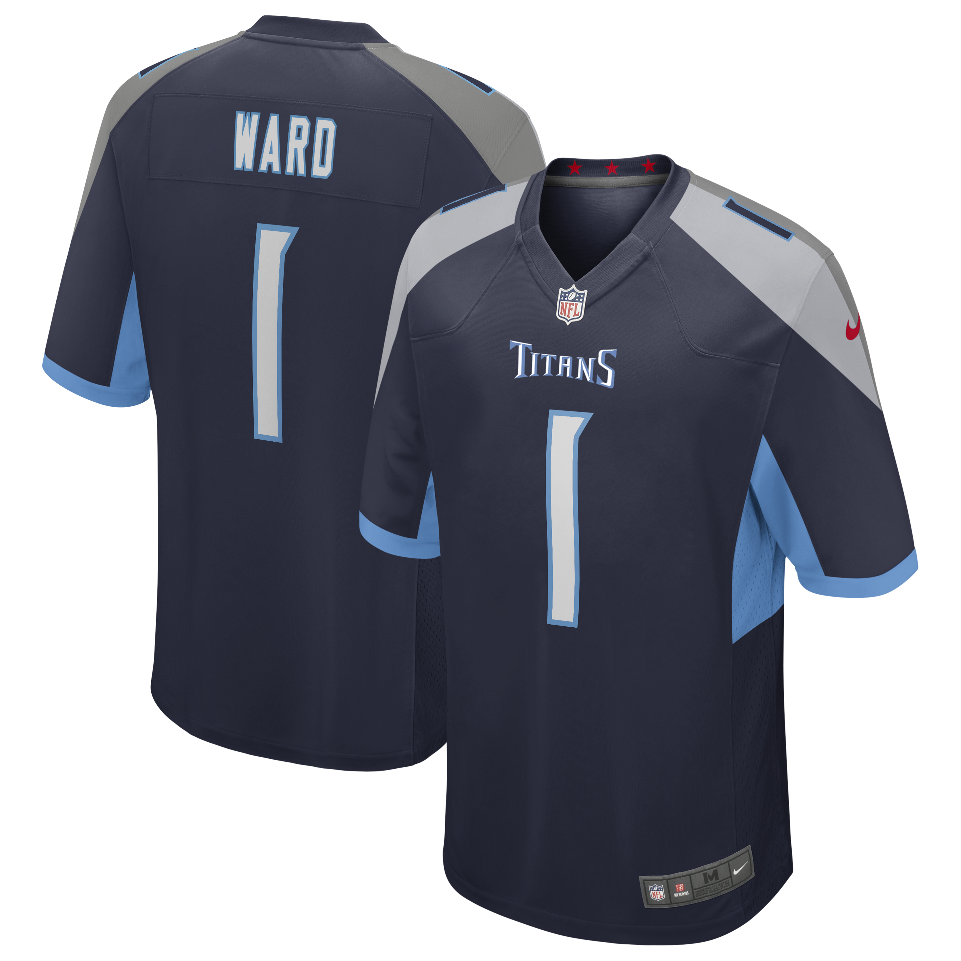 Men's Cam Ward Tennessee Titans Nike Navy Replica Game Jersey