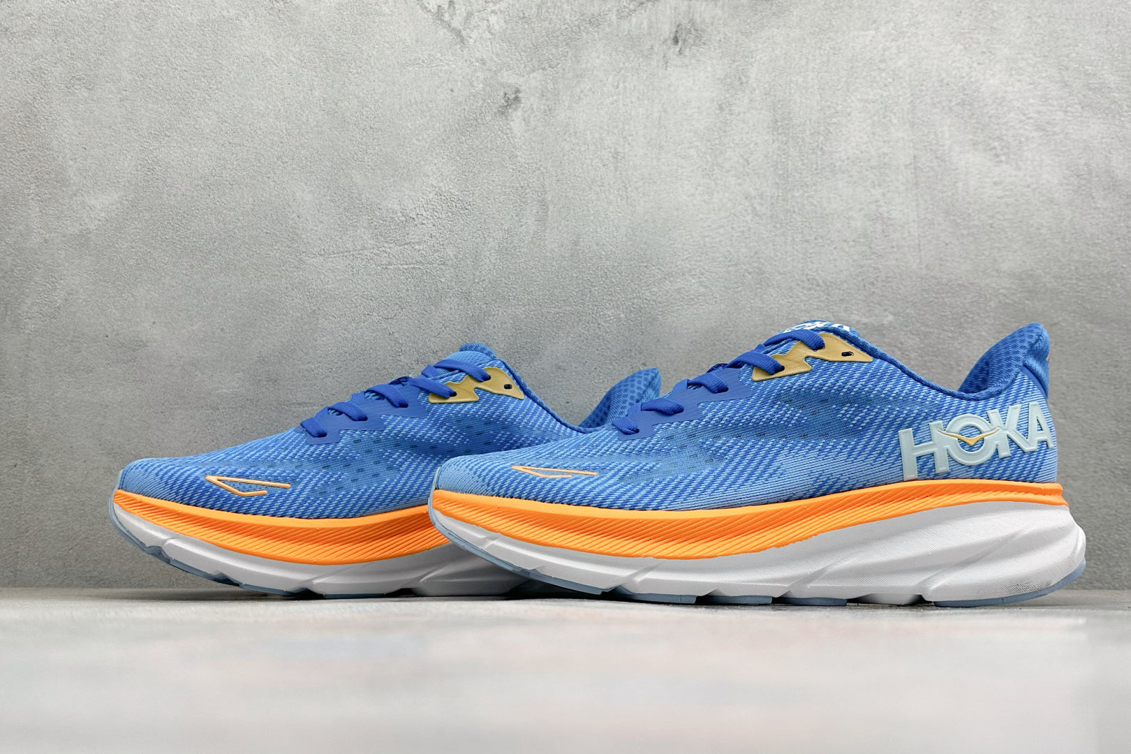 HOKA Clifton 9  Coastal Sky/All Aboard Running Shoe