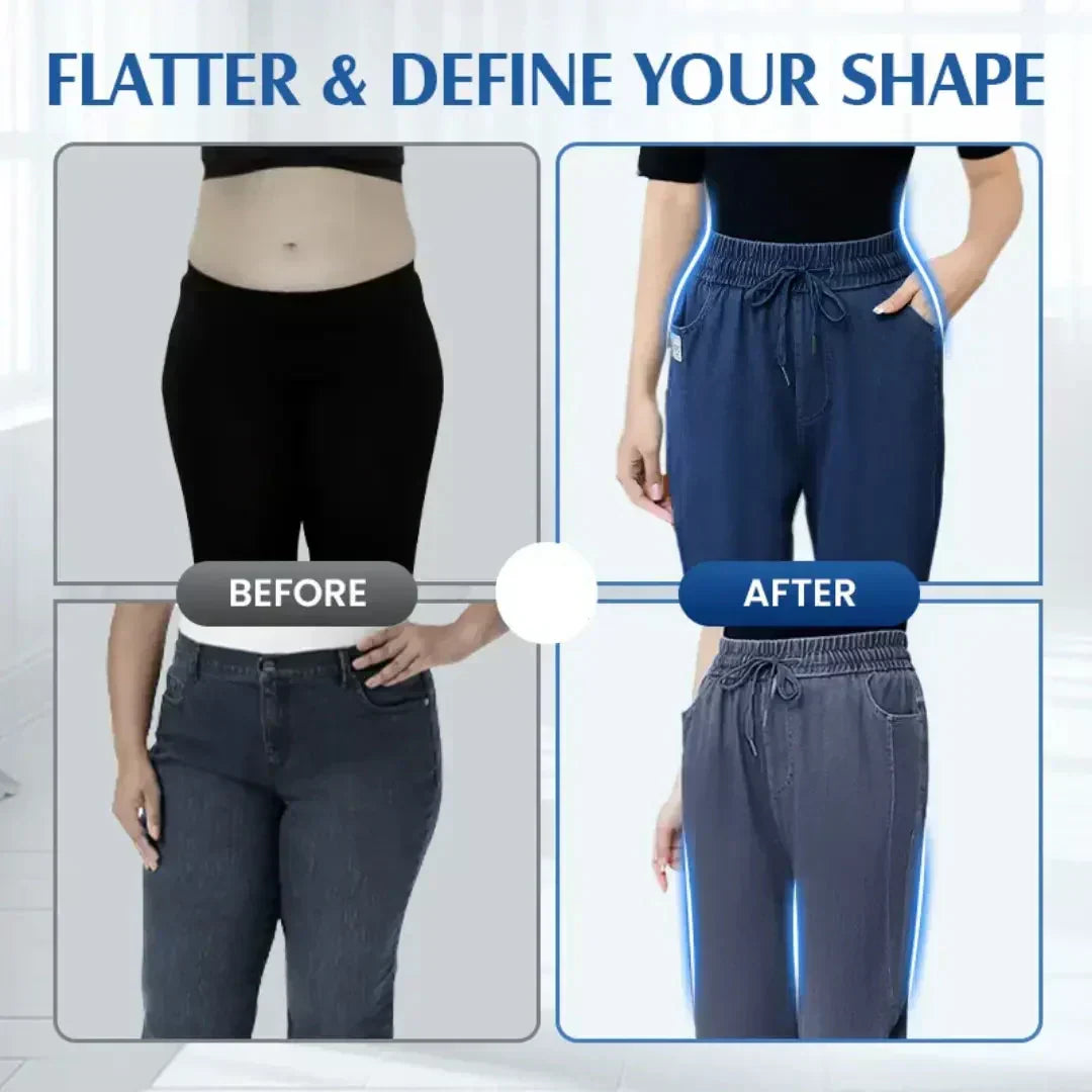 ⏳Limited-time 50% discount!!💕👖High Waist Ultra-Stretch Mom Jeans