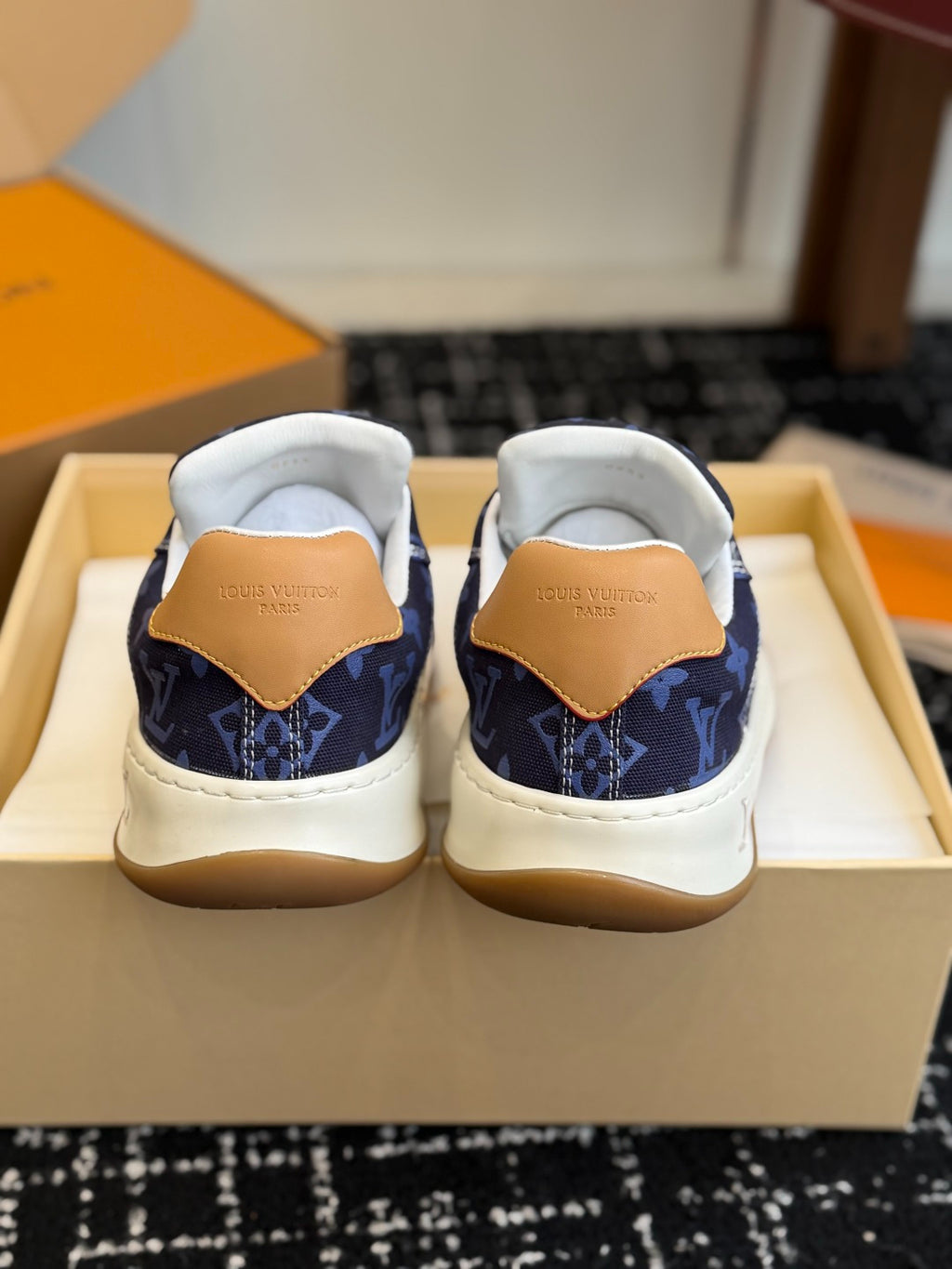Louis Vuitton LV Tilted Sneaker (Monogram Denim Blue)