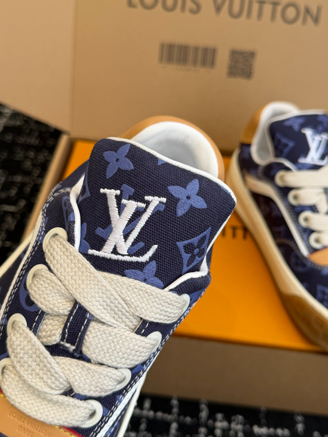Louis Vuitton LV Tilted Sneaker (Monogram Denim Blue)