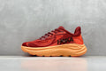 HOKA Clifton 10 Wine Red/Orange Cushioned Athletic Running Trainers