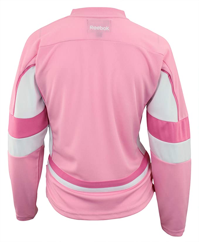 Youth Girls Chicago Blackhawks Pink Replica Player Jersey