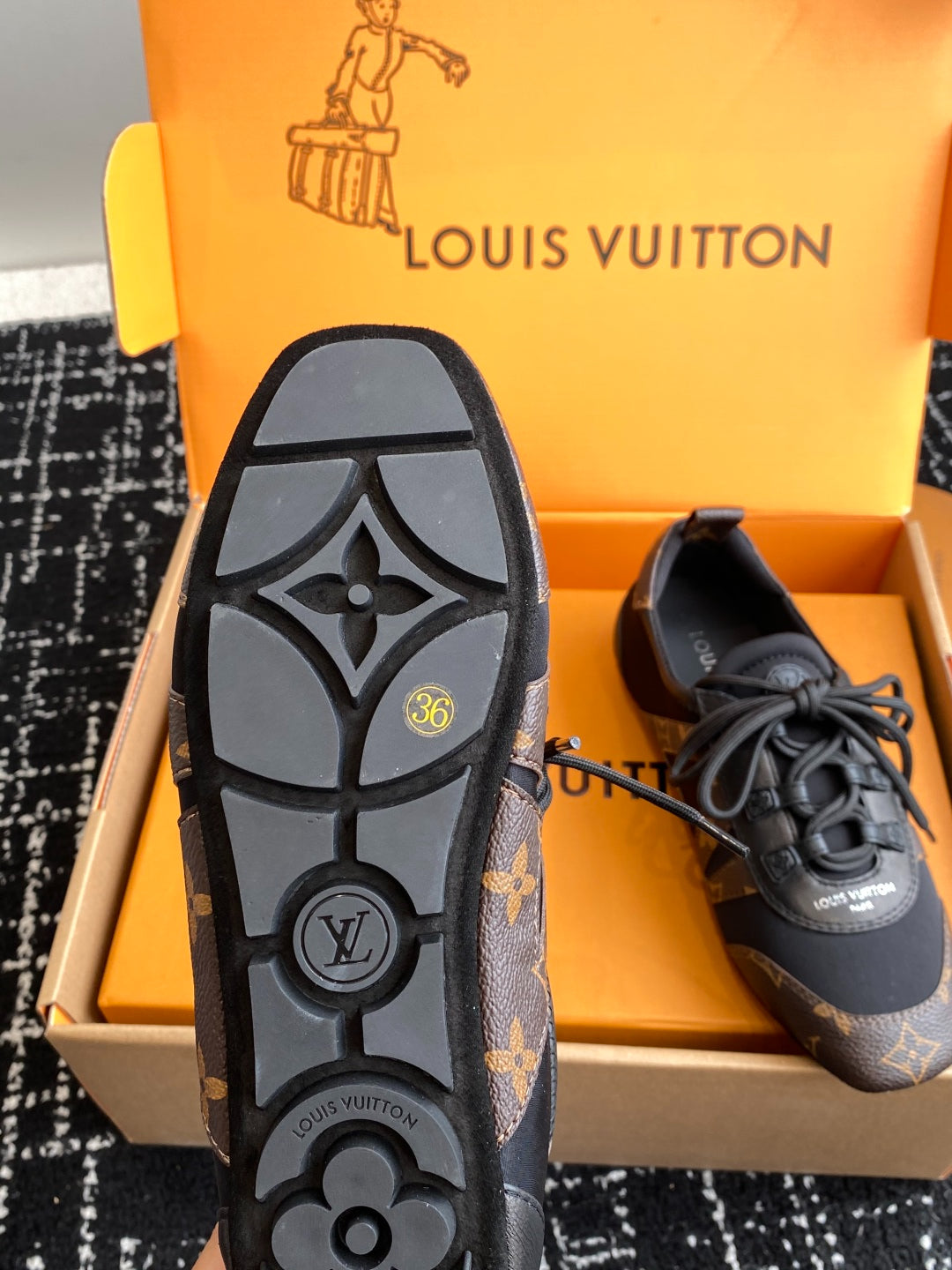 Louis Vuitton Recif Sneaker (Black/Monogram)